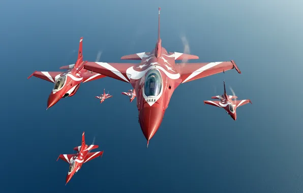 Группа, F-16, Fighting Falcon, пилотажная, ВВС Сингапура, Чёрные Рыцари