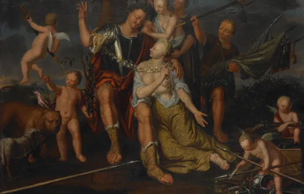 Масло, картина, холст, Аллегория Мира, 1725, B. van Kessel