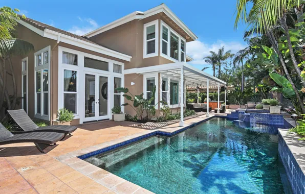 Бассейн, особняк, роскошь, design, houses, pools, Mansion