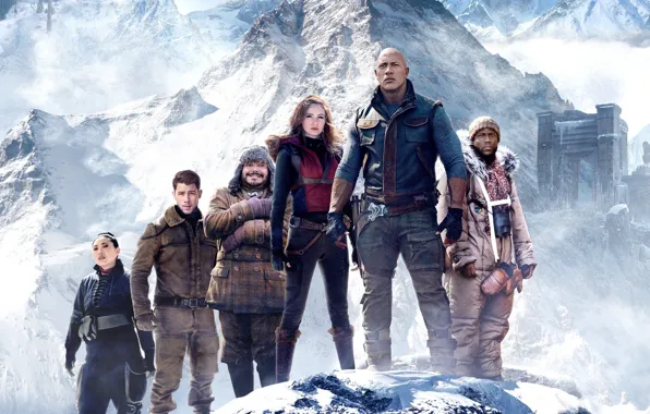 Снег, ветер, персонажи, Джуманджи: Новый уровень, Jumanji: The Next Level