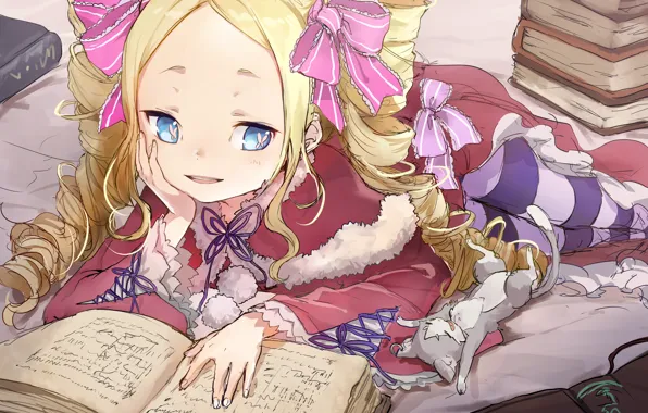 Девочка, книга, С нуля, Re: Zero Kara Hajimeru Isekai Seikatsu