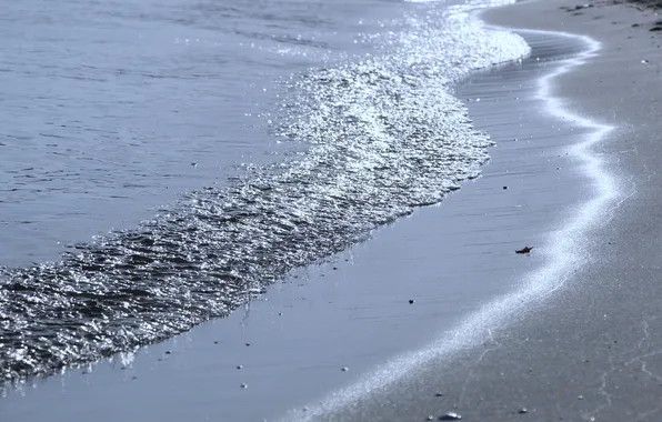 Light, beach, sea, water