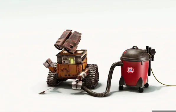 Wall-e, vacuume, cockroach