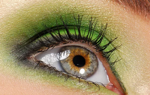 Зелень, лицо, глаз