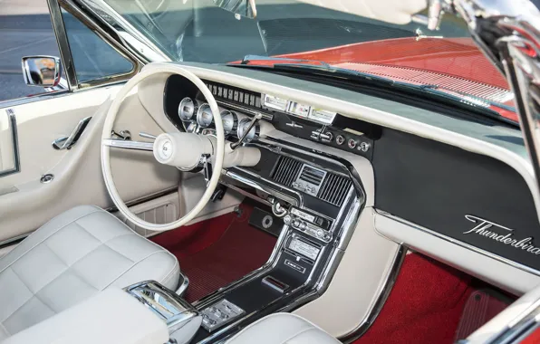 Стиль, Ford, руль, салон, Thunderbird