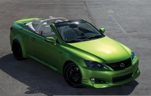 Lexus, зелёный, кабриолет