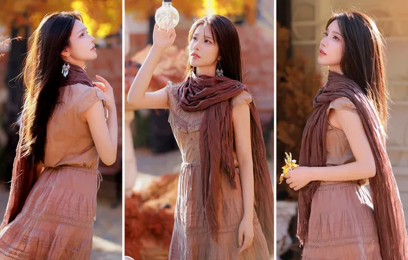 Beautiful, Asian, Model, Flower, Woman, Cute, Pretty, Petite