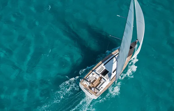 Море, путь, ветер, яхта, wide, boat, sail