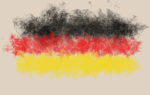 Желтый, красный, черный, флаг, германия, germany, flag