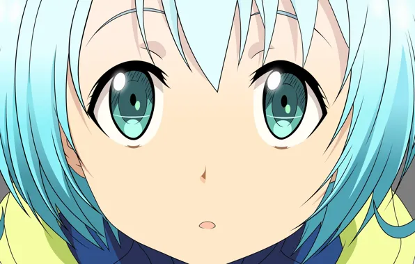 Girl, game, eyes, anime, beautiful, pretty, face, hair