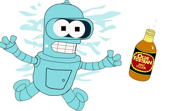 Futurama, bender, illustrator, byme