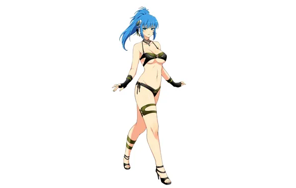 Girl, sexy, cleavage, long hair, boobs, anime, beautiful, pretty