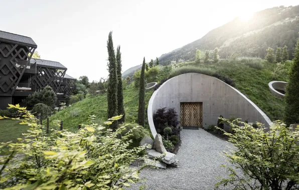 Отель, архитектура, Italy, Южный Тироль, South Tyrol, Apfelhotel Torgglerhof, Saltaus in the Passiria Valley, Северная …