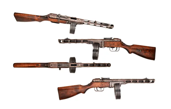 Оружие, советский, пистолет-пулемёт, Шпагина, ППШ-41