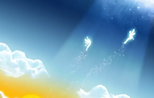 Wide, Angels, in the sky