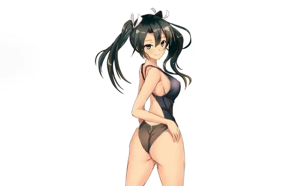Girl, sexy, ass, long hair, boobs, anime, beautiful, pretty