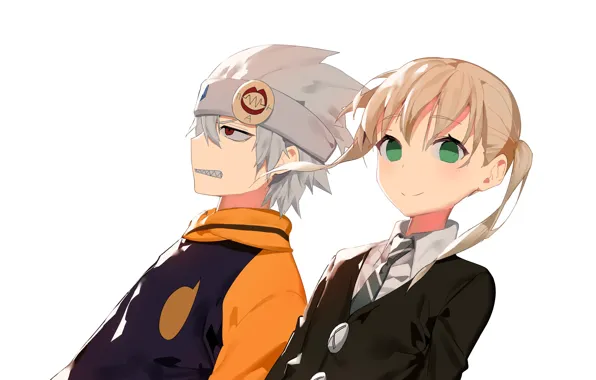 Девушка, аниме, парень, Пожиратель душ, Soul Eater