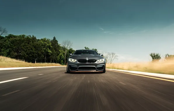 Картинка BMW, Black, Road, Face, F82, Sight