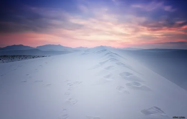 Картинка зима, снег, Холм