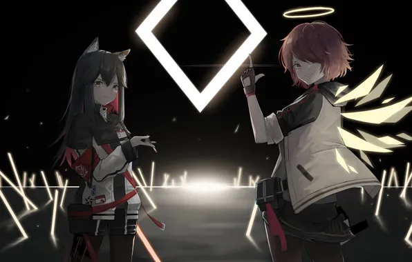 Texas, magpie, arknights, exusiai