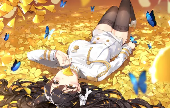 Kawaii, anime, zettai ryouiki, uniform, bishojo, seifuku, japonese, Azur Lane
