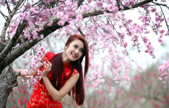 Взгляд, девушка, фон