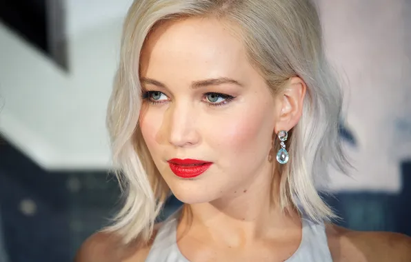 Портрет, актриса, блондинка, красотка, Jennifer Lawrence, Дженнифер Лоуренс