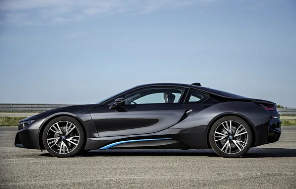 BMW, future, black, road, sky, 2014