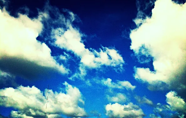 Sky, clouds, air, clean