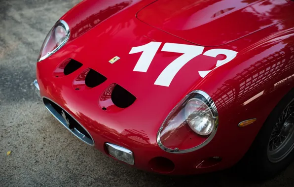 Красный, Капот, Ferrari 250 GTO