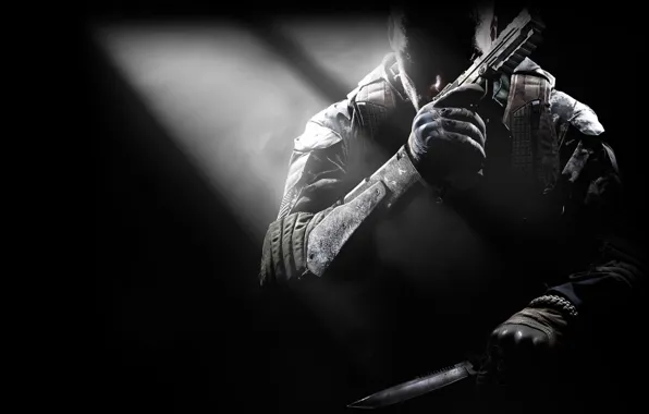 Картинка пистолет, нож, Call of Duty, CoD, Activision, Treyarch, Black Ops 2