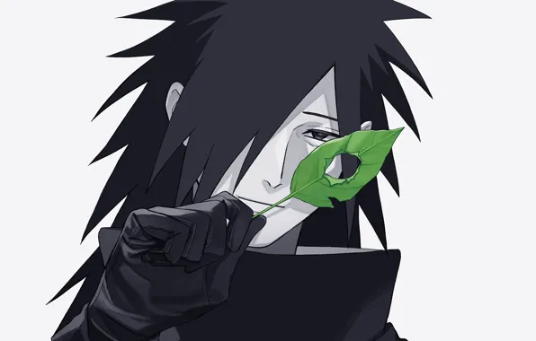 Лист, дырка, Наруто, Naruto, Учиха Мадара