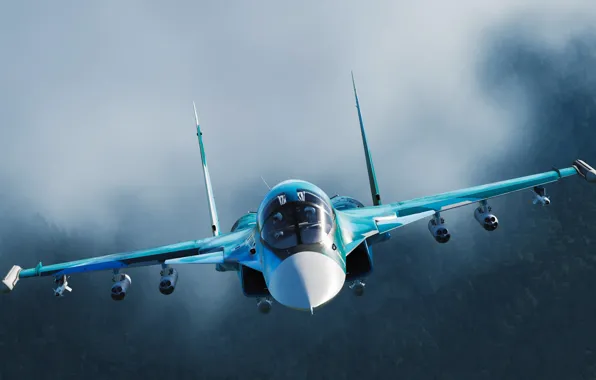 Россия, Су-34, ОКБ Сухого, Фронтовой бомбардировщик