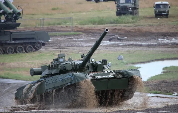 Картинка танк, россия, показ, т80у
