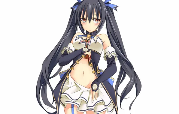 Girl, sexy, cleavage, blouse, long hair, boobs, anime, beautiful
