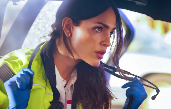 Взгляд, макияж, профиль, hair, Ambulance, Eiza Gonzalez, Эйса Гонсалес, Eiza González