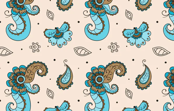 Цветы, орнамент, pattern, floral, batik