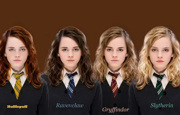 Emma Watson, Гермиона, факультеты, slytherin, Хогвартс, Ravenclaw, Hufflepuff, Гриффиндор
