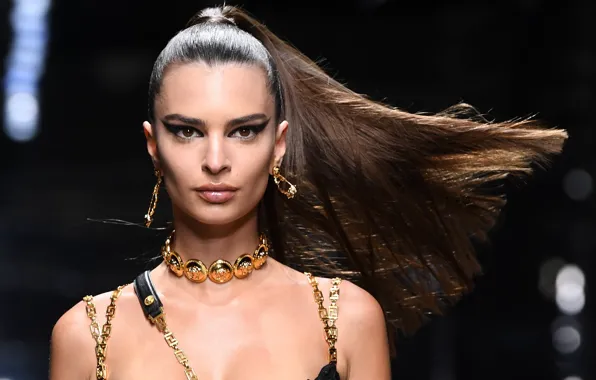 Взгляд, поза, модель, актриса, model, hair, actress, Emily Ratajkowski