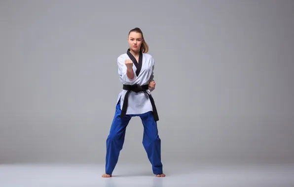 Картинка girl, sports, rack, karate