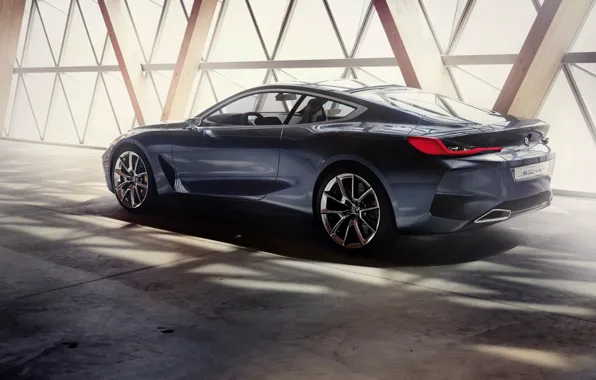Свет, купе, тень, BMW, 2017, 8-Series Concept