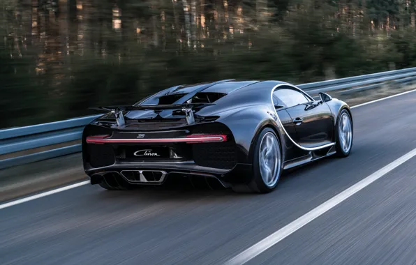 Картинка Bugatti, суперкар, автомобиль, бугатти, задок, Chiron