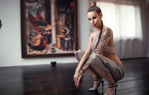Girl, Model, View, Tattoo, Hair, Dj DoTi