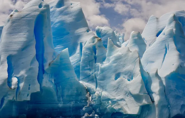 Mountain, Ice, Ocean, Cold