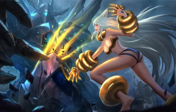 Девушка, когти, League of legends, Лига Легенд
