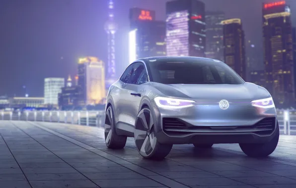 Car, city, Volkswagen, Volkswagen ID Crozz