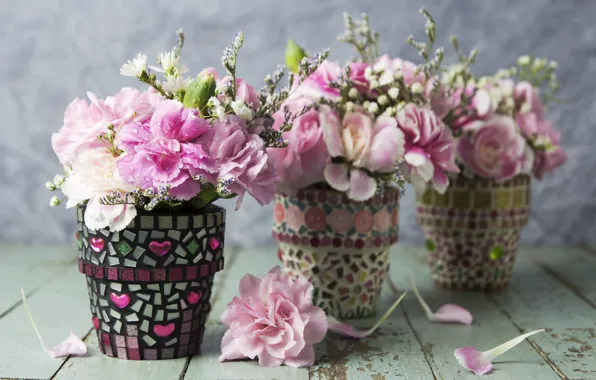 Цветы, лепестки, розовые, vintage, pink, flowers, beautiful, romantic