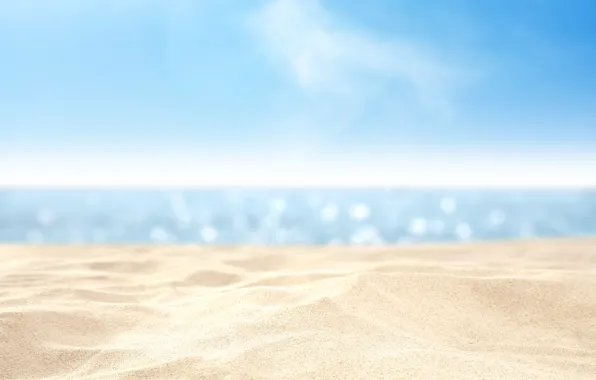 Картинка песок, море, пляж, лето, небо, вода, макро, пейзаж