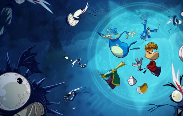 Игра, game, Ubisoft, adventure, платформер, Rayman Origins