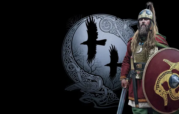 Воин, Щит, Вороны Одина—Хугин и Мунин, Joan Francesc Oliveras Pallerols, Theodoric, Теодорих
